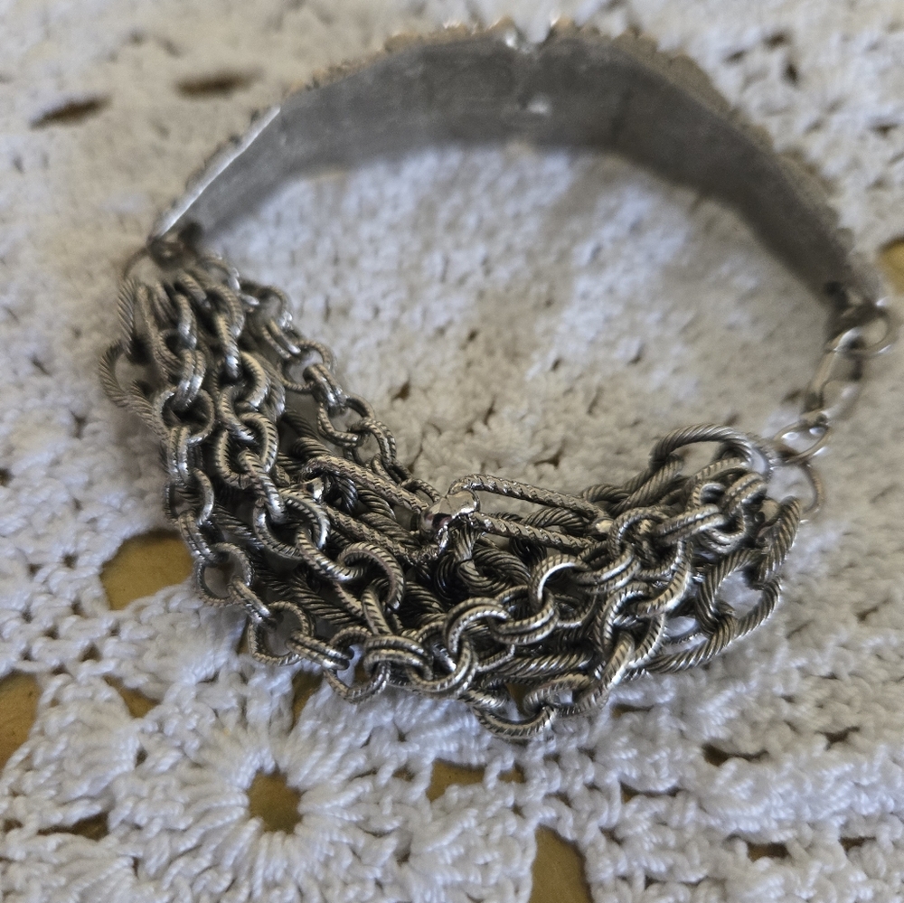 YOCHI Silver Tone Bracelet